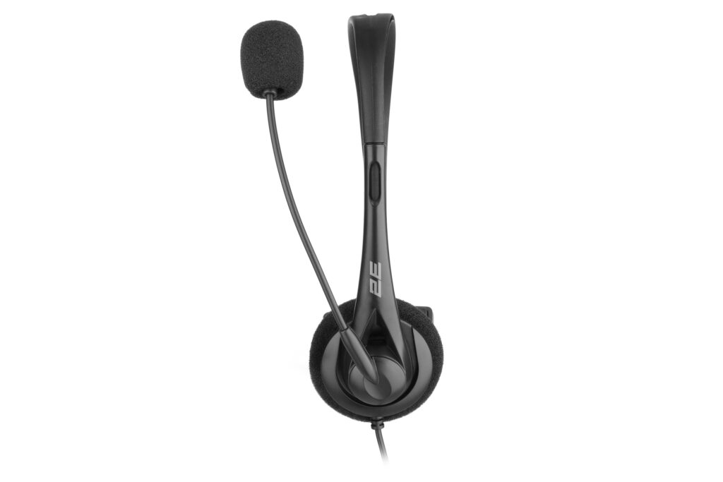 Гарнітура ПК моно On-ear 2E CH11 mini-jack, omni-mic, 1.2м, чорний