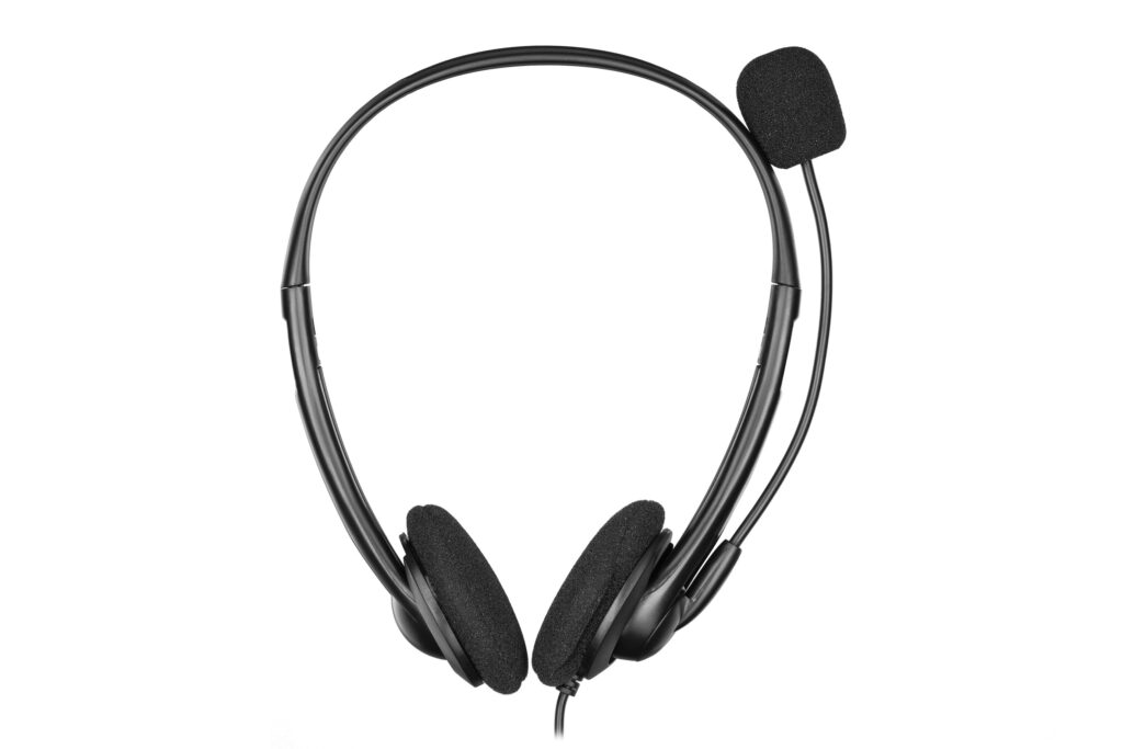 PC headset stereo On-ear 2E CH11 mini-jack, omni-mic, 1.2m, black