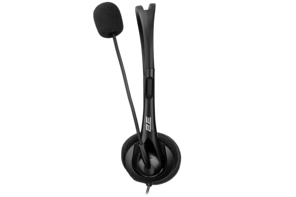 PC headset stereo On-ear 2E CH11 mini-jack, omni-mic, 1.2m, black