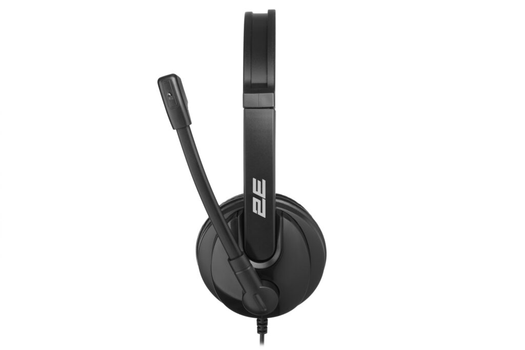 Гарнитура ПК стерео On-ear 2E CH12 mini-jack, omni-mic, 1.2м, черный