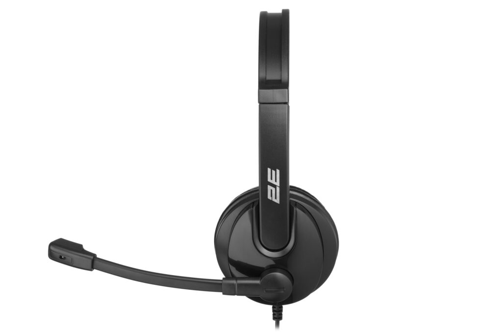 PC headset stereo On-ear 2E CH12 USB, omni-mic, 2m, black