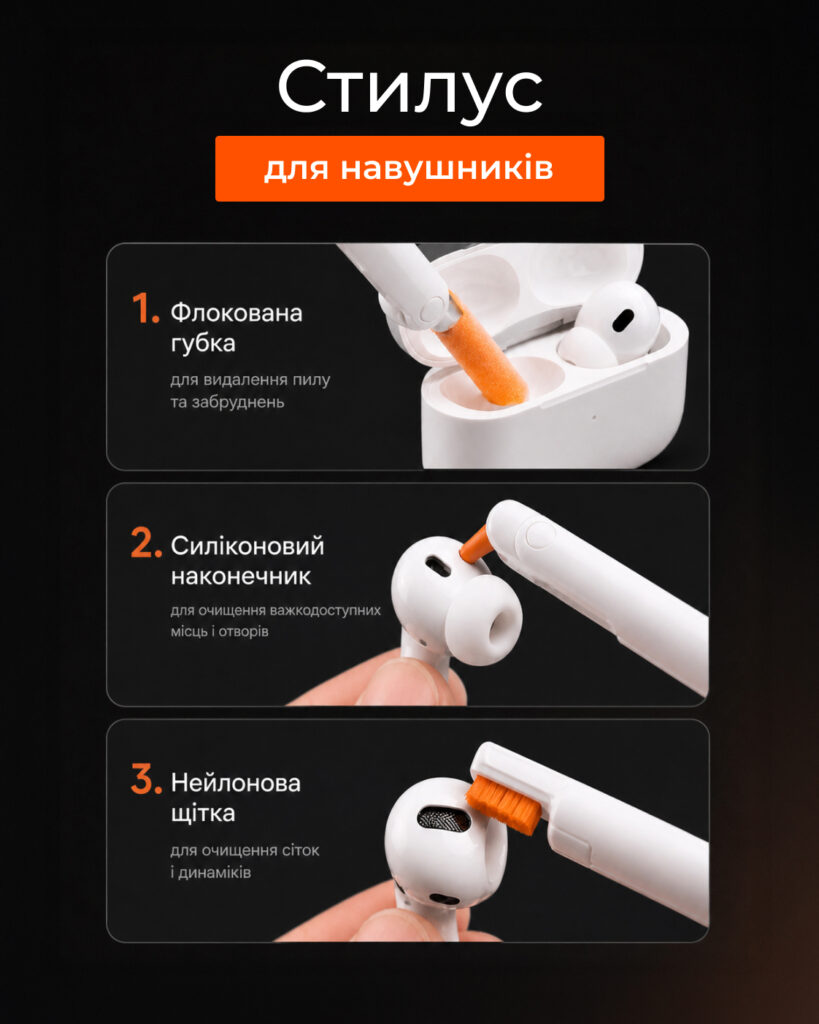 2E Cleaning Kit 20in1, white/orange