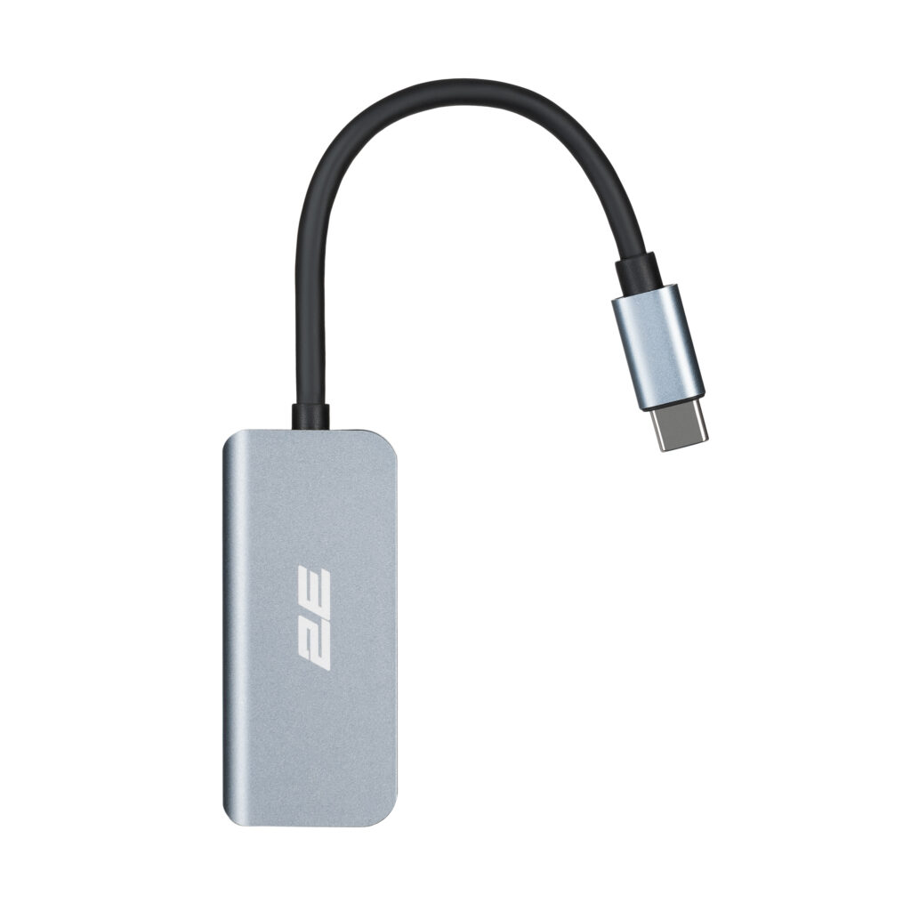 2E Hub USB-С > USB-A 3.0/USB-C PD/HDMI, 0.14m, silver