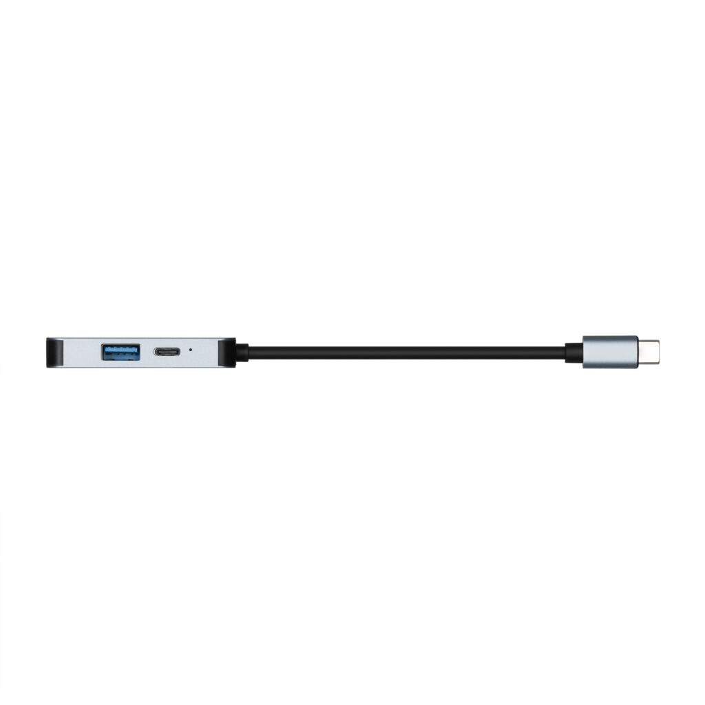 2E Hub USB-С > USB-A 3.0/USB-C PD/HDMI, 0.14m, silver