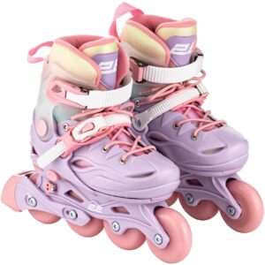 2E Remy Roller Skates, Size 32-35, Purple