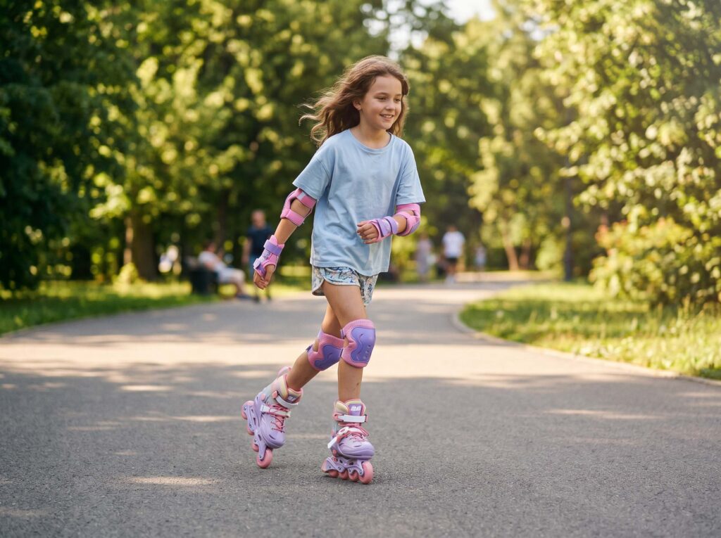 2E Remy Roller Skates, Size 32-35, Purple