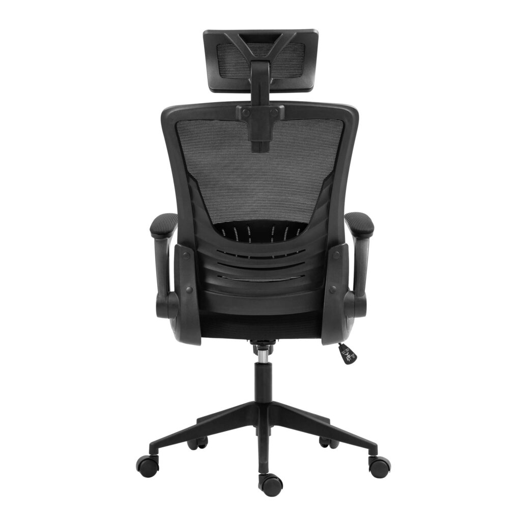 2E Office Chair OC130, fabric, lift-up armrests, headrest, black