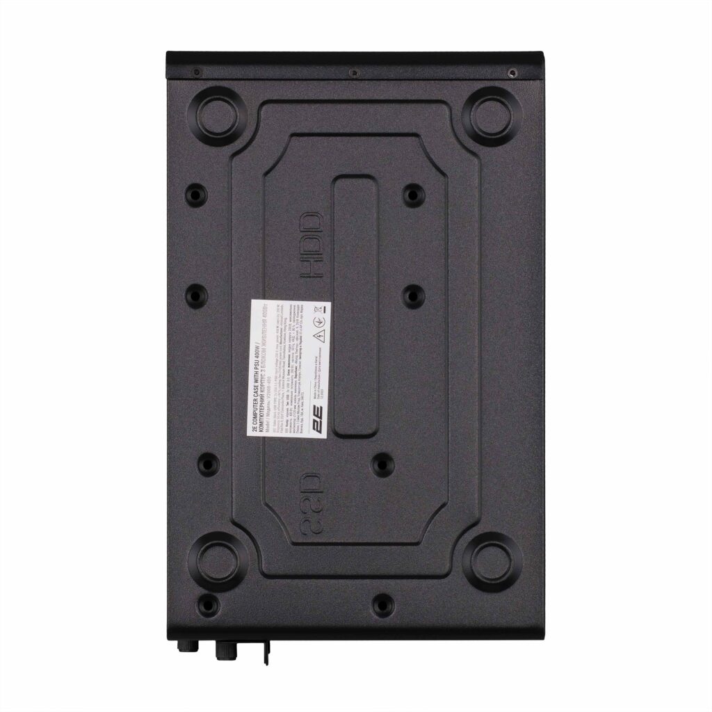 PC case 2E Credo V200B-400 with PSU 2E ATX400, 2xUSB3.0, 1x80mm, VGA 250mm, mATX, Black