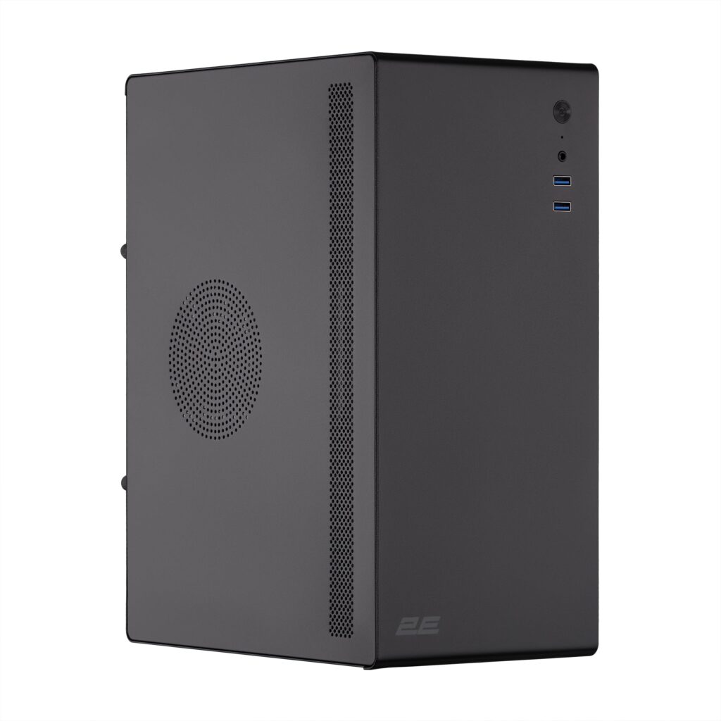 PC case 2E Credo V200B-400 with PSU 2E ATX400, 2xUSB3.0, 1x80mm, VGA 250mm, mATX, Black