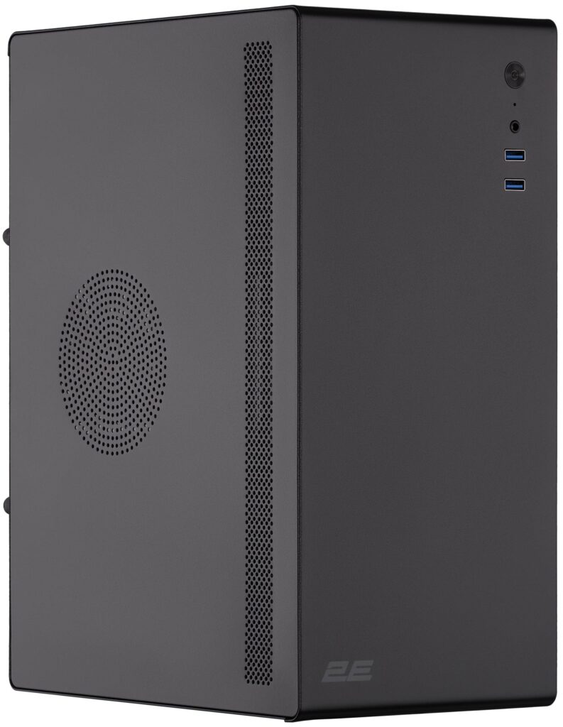 PC case 2E Credo V200B-400 with PSU 2E ATX400, 2xUSB3.0, 1x80mm, VGA 250mm, mATX, Black