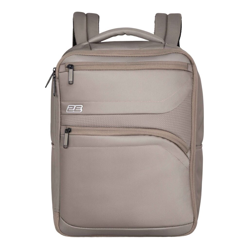 2E travel backpack Axis, Cabin size, polyester, 23L, with laptop compart. 16″, сhampagne
