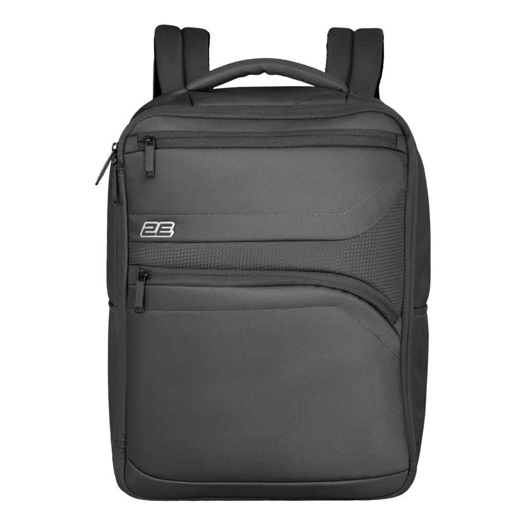 2E Travel backpack Axis, Cabin size, polyester, 23L, with laptop compart. 16″, grey
