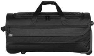 2E wheeled large travel bag Axis, polyester, 99L, 2 wheels, black