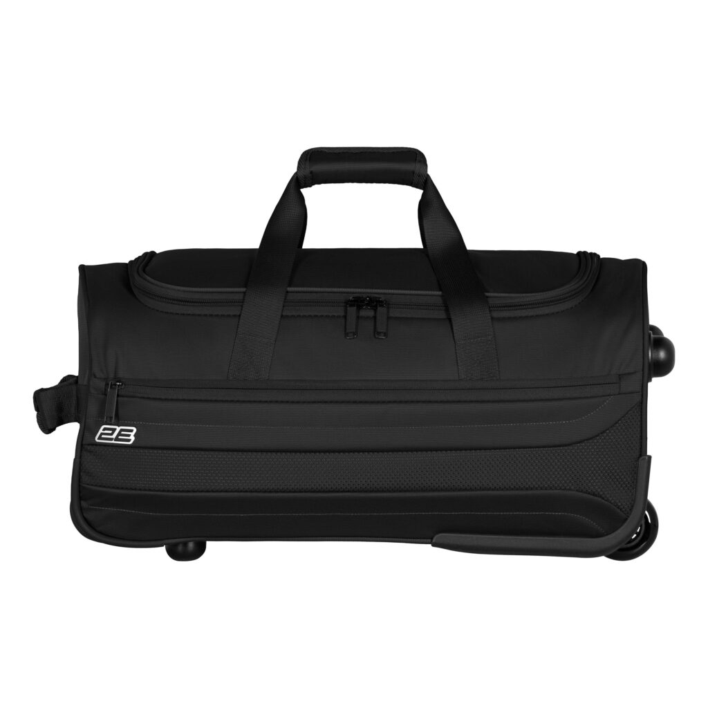 2E wheeled small travel bag Axis, polyester, 55L, 2 wheels, black