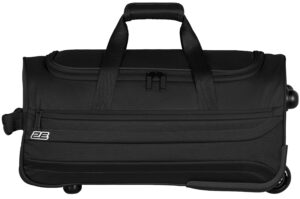2E wheeled small travel bag Axis, polyester, 55L, 2 wheels, black