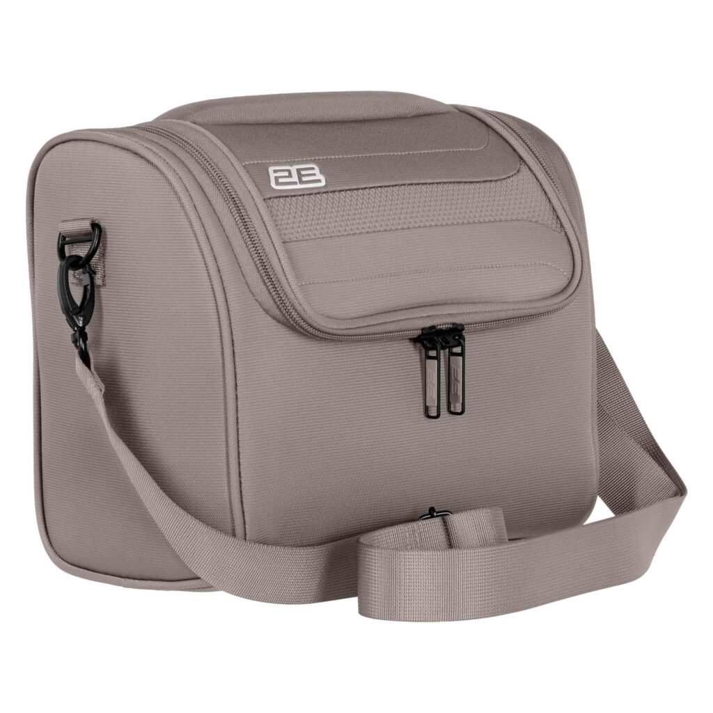 2E beauty case Axis, polyester, 10L, сhampagne