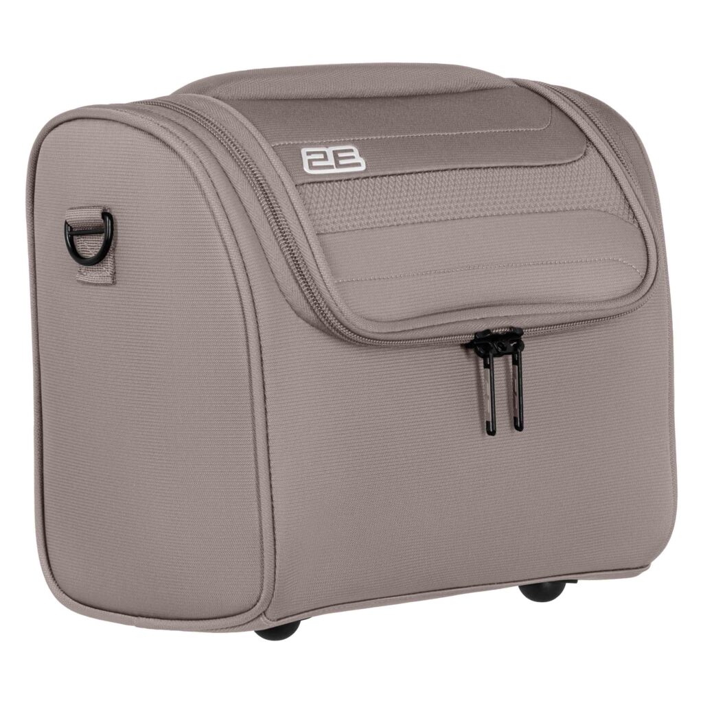2E beauty case Axis, polyester, 10L, сhampagne