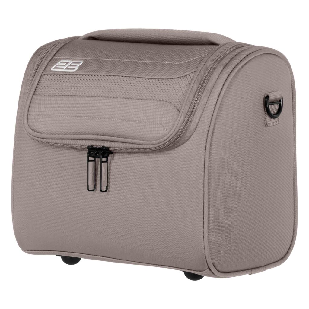 2E beauty case Axis, polyester, 10L, сhampagne