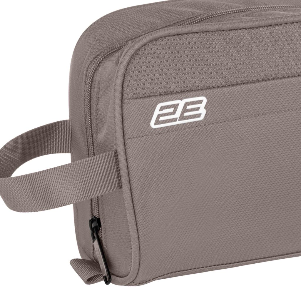 2E cosmetic case Axis, polyester, 5L, сhampagne