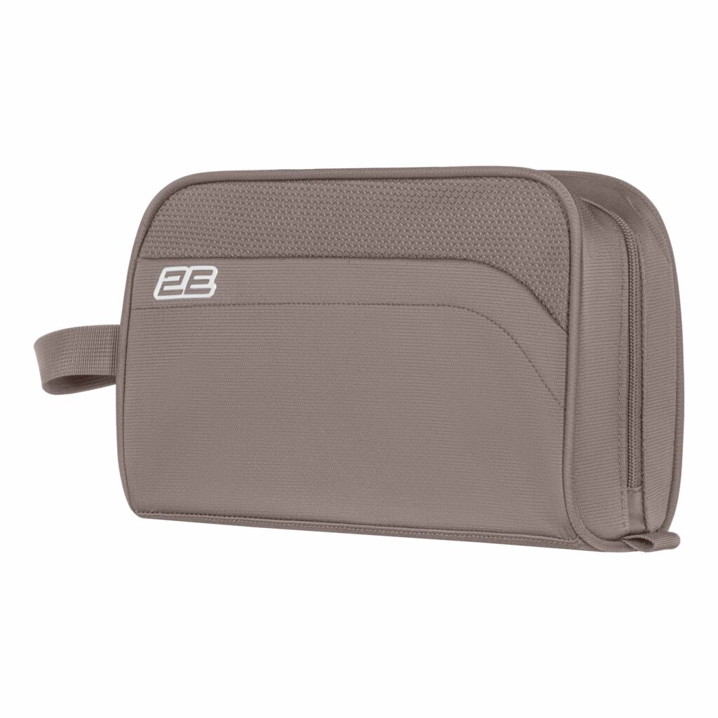 2E cosmetic case Axis, polyester, 5L, сhampagne