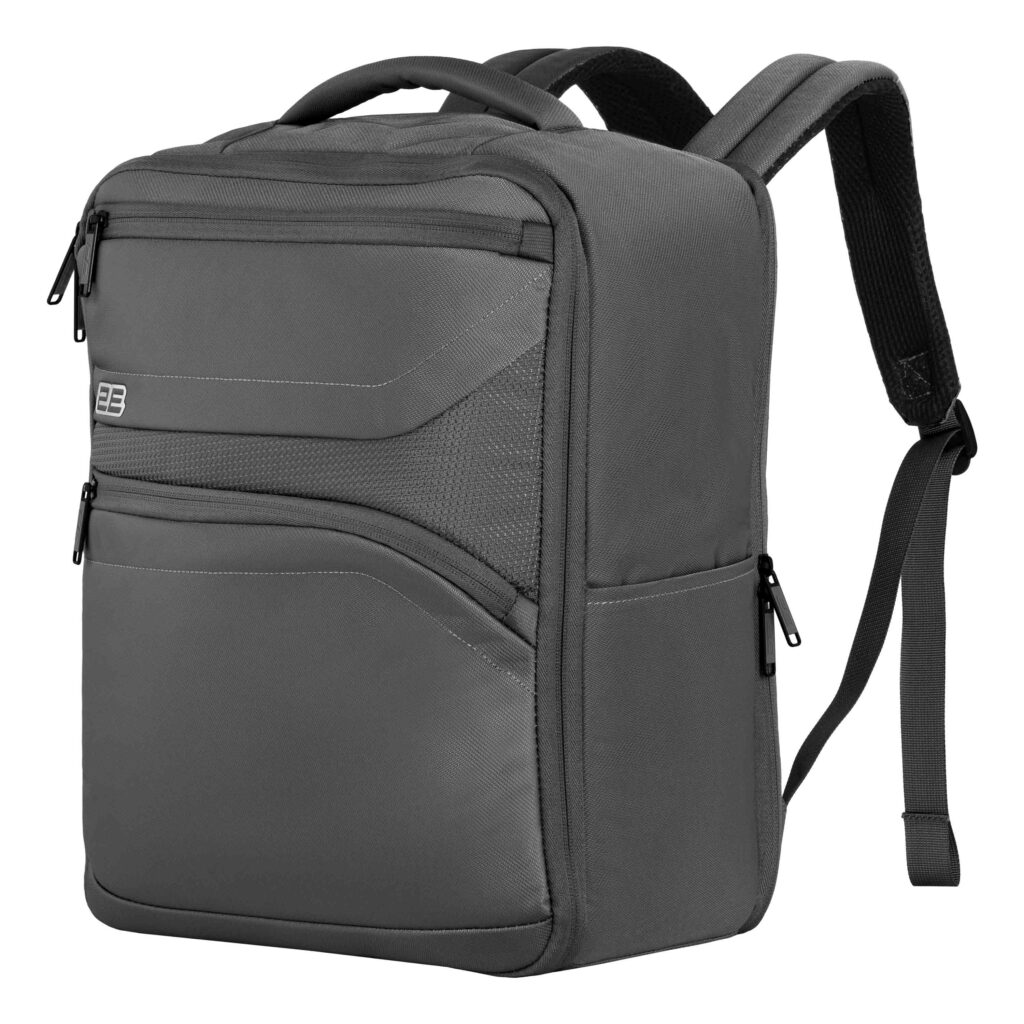2E Travel backpack Axis, Cabin size, polyester, 23L, with laptop compart. 16″, grey