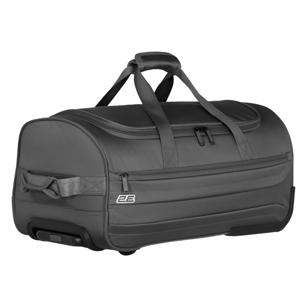 2E wheeled small travel bag  Axis, polyester, 55L, 2 wheels, grey